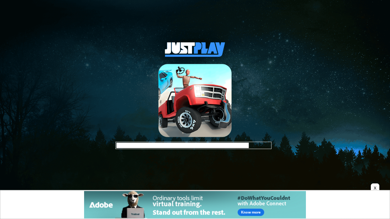 Hands-on capture of Car Crash Test (Title / loading screen)