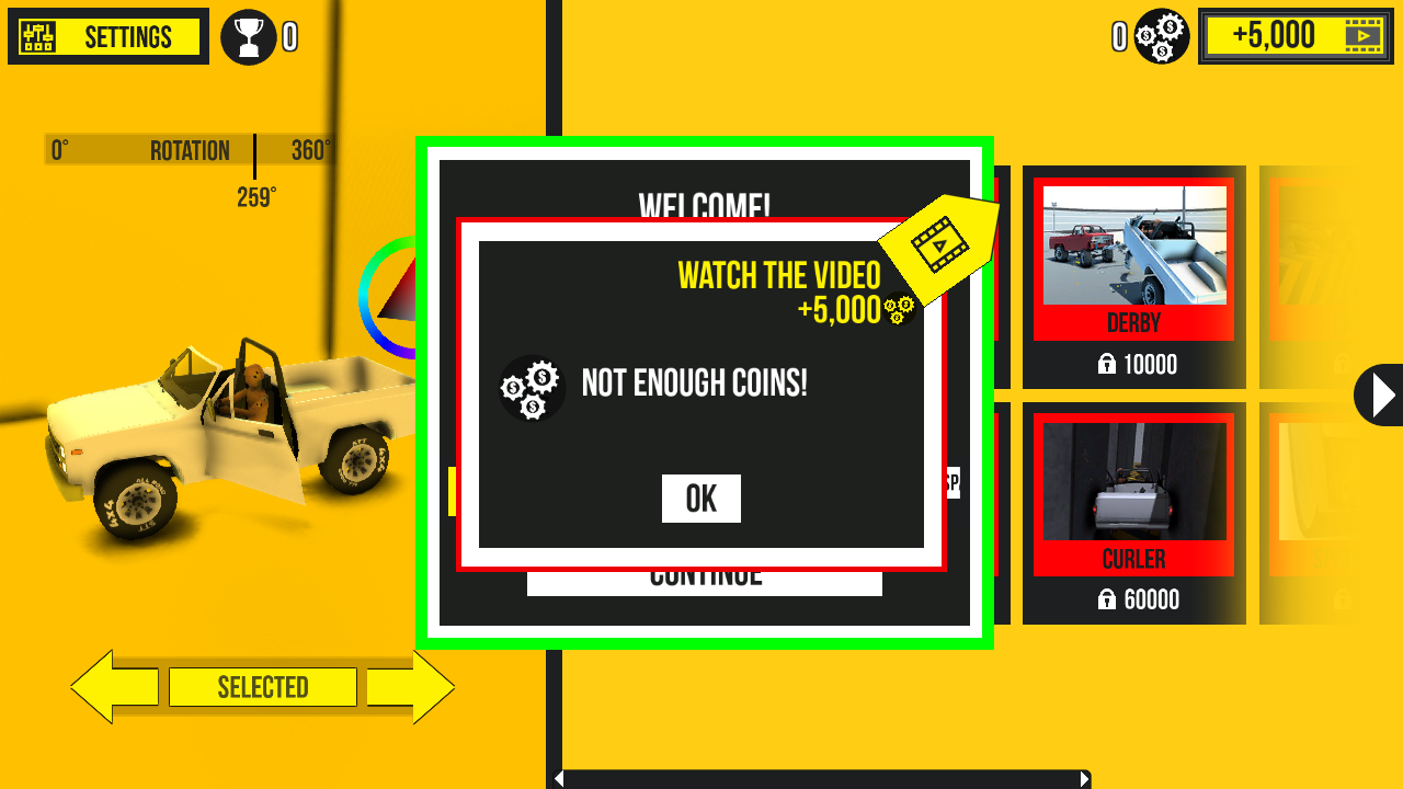 Hands-on capture of Car Crash Test (In-game moment captured during our playtest)