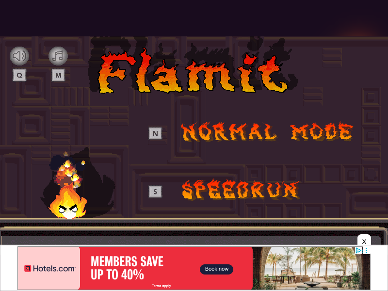 Hands-on capture of Flamit (Main menu or character select)