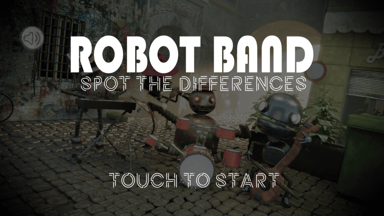Hands-on capture of Robot Band - Find the Differences (Main menu or character select)